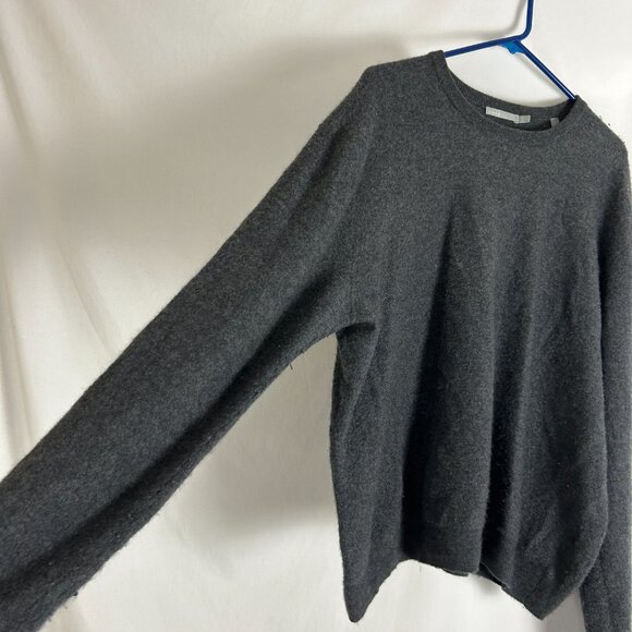 Vince Cashmere Gray Sweater L Crew Neck Classic - Picture 3 of 6